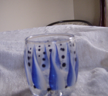 SHOTGLASS BLUE/WHITE
